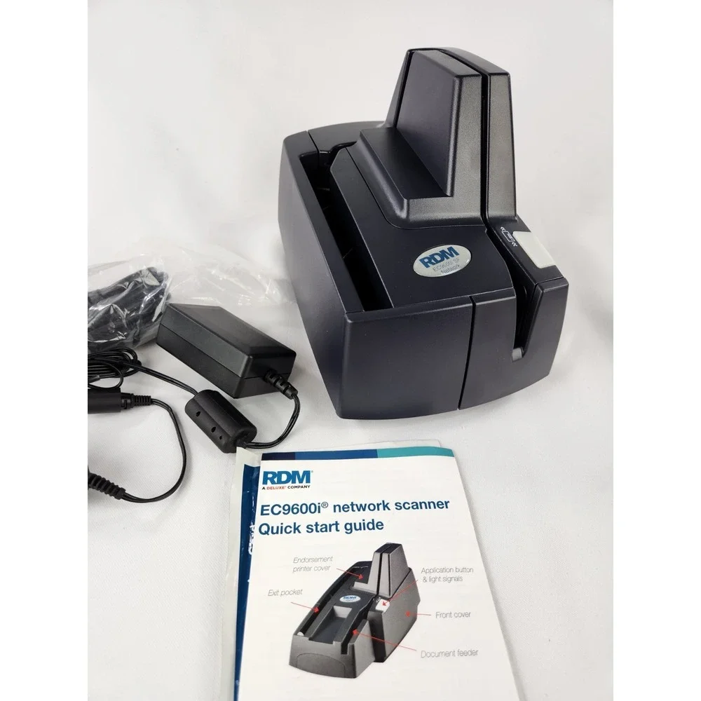RDM EC9600i SF Check Reader Scanner Incl Cords And Quick‎ Start Guide Heavy Duty